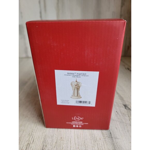 Lenox NEW holiday Angel Bell ornament Xmas Mistletoe religious - Picture 1 of 6